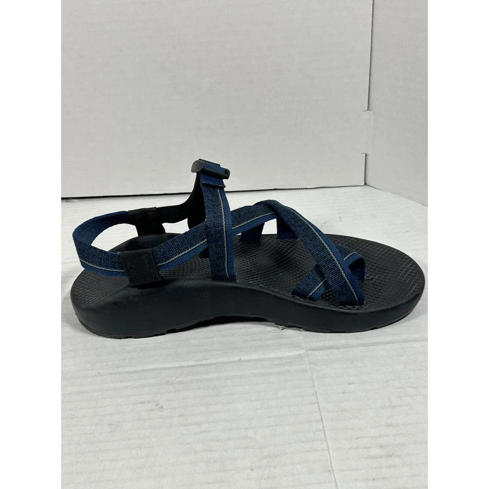 Chaco Mens Z/Cloud 2 Blue Black Adjustable Strap Toe Loop Hiking Sandals Size 11
